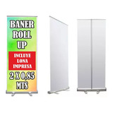 Banner Rollup 85x200 Roll Up Incluye Lona Impresa