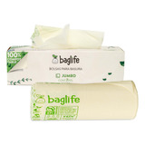 Baglife Bolsa Para Basura Compostable Jumbo 90x120 7 Pzas