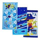 Kit C/4 Toalha Lancheira Escolar Infantil Menina E Menino