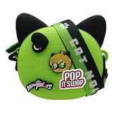 Ladybug - Pop N' Swop Cat Noir Green Crossbody Bag With...