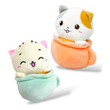 Peluche Gato Kawaii Taza Hermoso