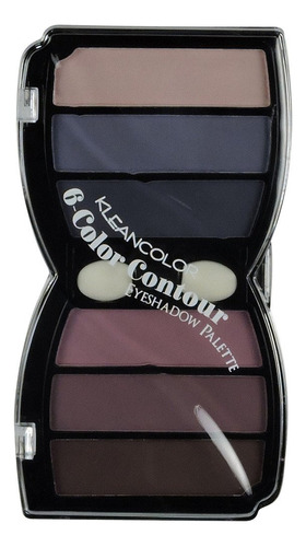 Paleta Sombras Kleancolor Color Contour 6 Tonos- 4 Variantes Sombra Punch 2 Meriot