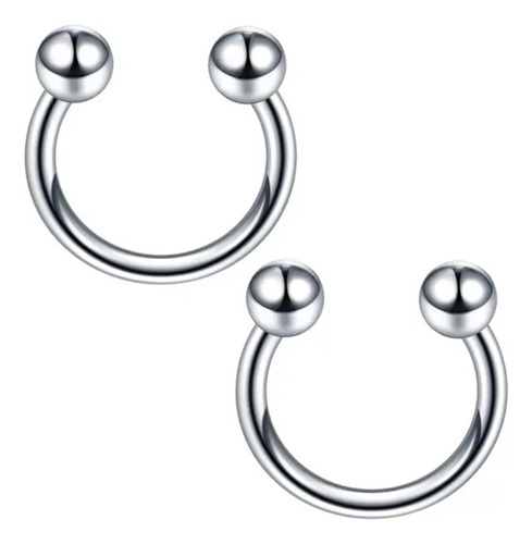 Piercing Titanio Septum Oreja Nariz Labio Venta Por Par 12mm