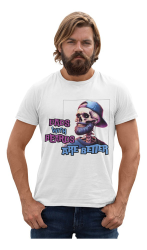 Playera Felicidades Papá, Regalo Día Del Padre, Hombre Barba