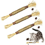 Set De 3 Palos De Silvervine Gatos, Juguetes Morder Y L...