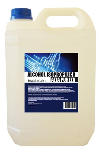 Alcohol Isopropílico 99,95% Máxima Pureza Bidon 4 Litros!