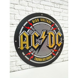 Vintage Ac / Dc Letrero De Metal Estilo Antiguo