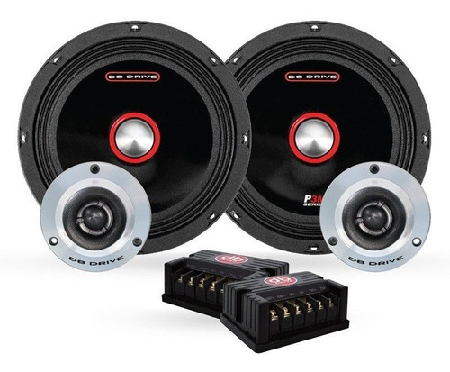 Kit Componentes Medios Pro Db Drive 8 Pulgadas 300 Watts 