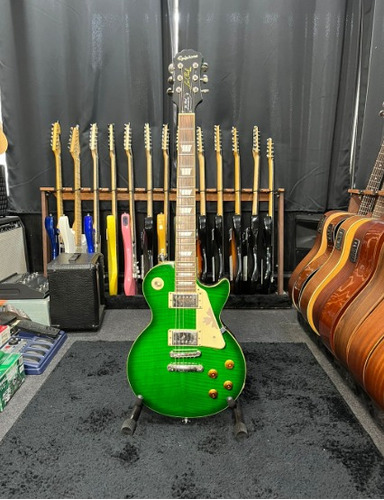 Guitarra Les Paul EpiPhone Standard Plus-top Pro Green Burst