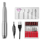 Kit De Lima De Uñas Eléctricas Usb Manicura Pluma Máquina Ta