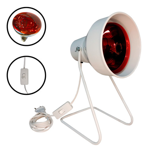 Suporte Fisioterapia+lâmpada Infravermelho 250w 220v