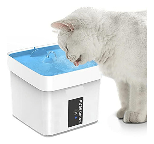 Bebedouro Fonte Água Sensor Automático 1,5 Litros Pet Gato