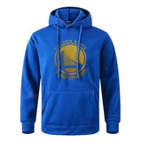 Blusa Moletom Unissex Golden State Warriors Com Capuz Preto