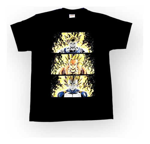 Camiseta Estampada Niños Dragon Ball Z Vegeta 