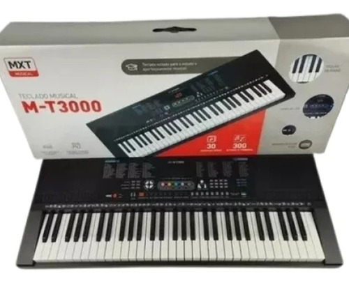 Teclado Musical Da Mxt M-t3000 Preto Novo Promoção !!!!!!!! 