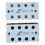 Par De Bloco Distribuidor Z-tech Audio Barramento 4x4 8 Vias