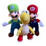 Peluche Mario Y Luigi Set Bordado 40cm Pareja