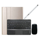 Capa+teclado Touch E Mouse Para Galaxy Tab S6 Lite 10.4 P610