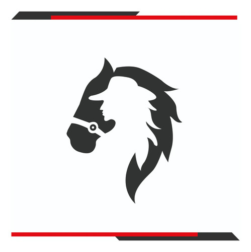 Calca Sticker Rodeo Caballo Y Vaquero Camioneta O Carro 15cm