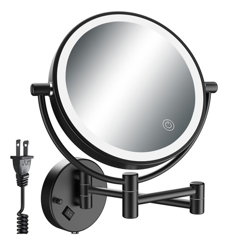 Espejo De Maquillaje 8 Con Aumento 1x/10x Rotación 360 Senso