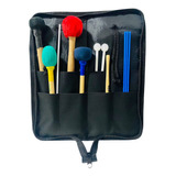 Porta Baquetas Brazucapas + Kit Baquetas De Percussão