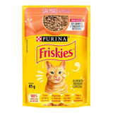 Ração Úmida Gatos Friskies Salmão Ao Molho Sachê 85g