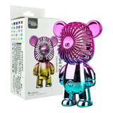 Mini Ventilador De Escritorio Usb De Oso Colorido Oferta