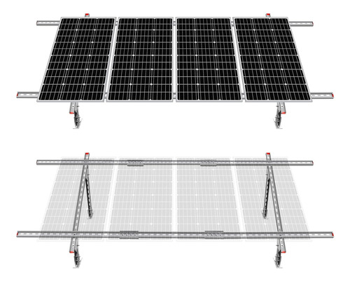 Ajustable Multipieces Solar Panel Mounting Brackets Kit...