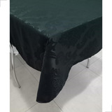 Toalha De Mesa Jacquard Retangular Para 6 Cadeiras Preto