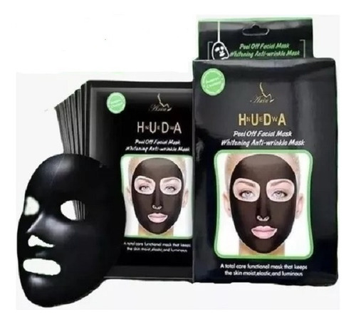 Mascarilla Facial Carbón Activado Quita Puntos Negros 10 Pza