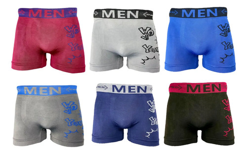 Boxer Para Caballero Pack De 6 Piezas Tela Suave