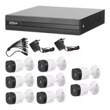 Kit Seguridad Dahua Dvr 8 Canales + Camaras De Exterior Interior + Fuente