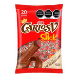 Chocolate Carlos V Stick Bolsa Con 20 Piezass 8g