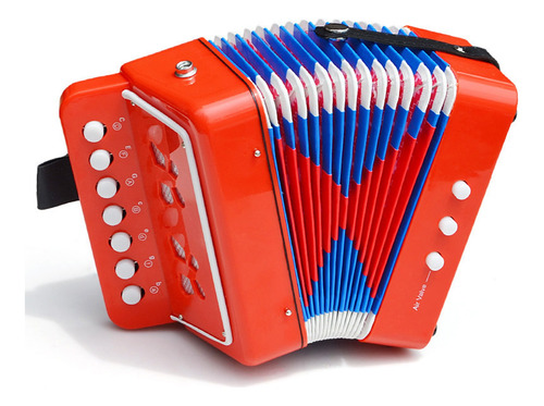 Mini Acordeones Musical De Juguete Con 7 Botones Para Niños