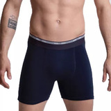 Pack 3 Boxer G3 Algodon Y Lycra Pierna Larga Liso Hombre