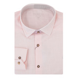 Camisa Masculina Ogochi Ml Concept Slim Rosa - 001493122