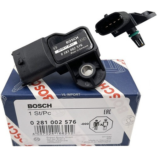 Sensor De Pressão Map Bosc Para Volkswagen 0281002576 