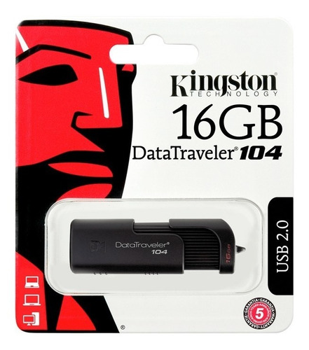 Kingston Memorias Usb 16gb 2.0 Dt104 Mayoreo Ligera Nueva +