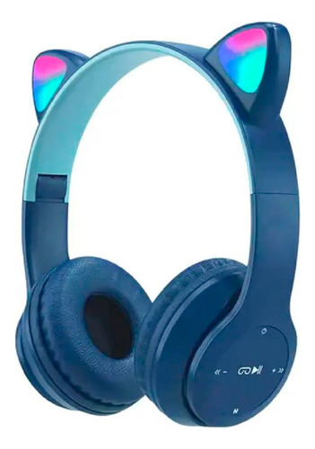 Auriculares Inalámbricos P47m Bluetooth Led Rgb Radio Sd