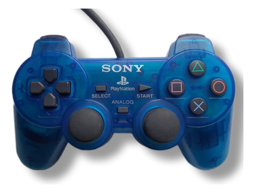Control Para Ps1 Playsatation Azul Transparente Original
