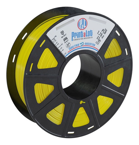 Filamento 3d Pla Printalot De 1,75mm 1kg Amarillo Traslucido