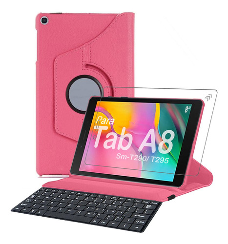 Capa Tablet Teclado Para Samsung Tab A8 T290t295 Pelicula