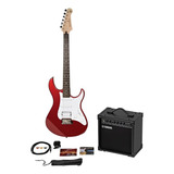 Yamaha Eg112gpiimr Paquete De Guitarra Eléctrica Roja