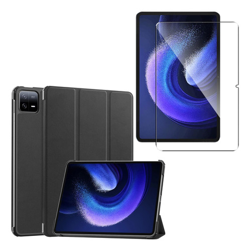 Estuche Smart Case + Vidrio Para Xiaomi Pad 6 Pro