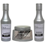 Kit Shampoo + Crema + Crema Matizador Grafito Salonex