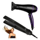 Prancha Alisadora Infinity  One + Secador De Cabelo Scn-01