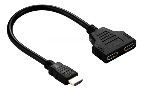 Cable Splitter Hdmi 1 X 2 1080p 1 Macho A 2 Hembra 30cm