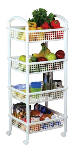 Rack Organizador Multiusos C/ruedas De Frutas Y Verduras