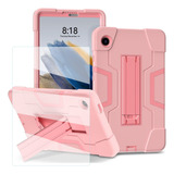 Mica + Funda Para Galaxy Tab A9 8.7 X110 Rudo Con Base Nude