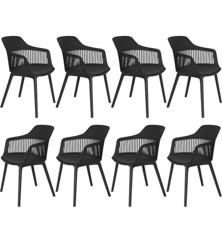 Kit 8 Cadeiras Marcela Montreal Design Moderno Decorativo